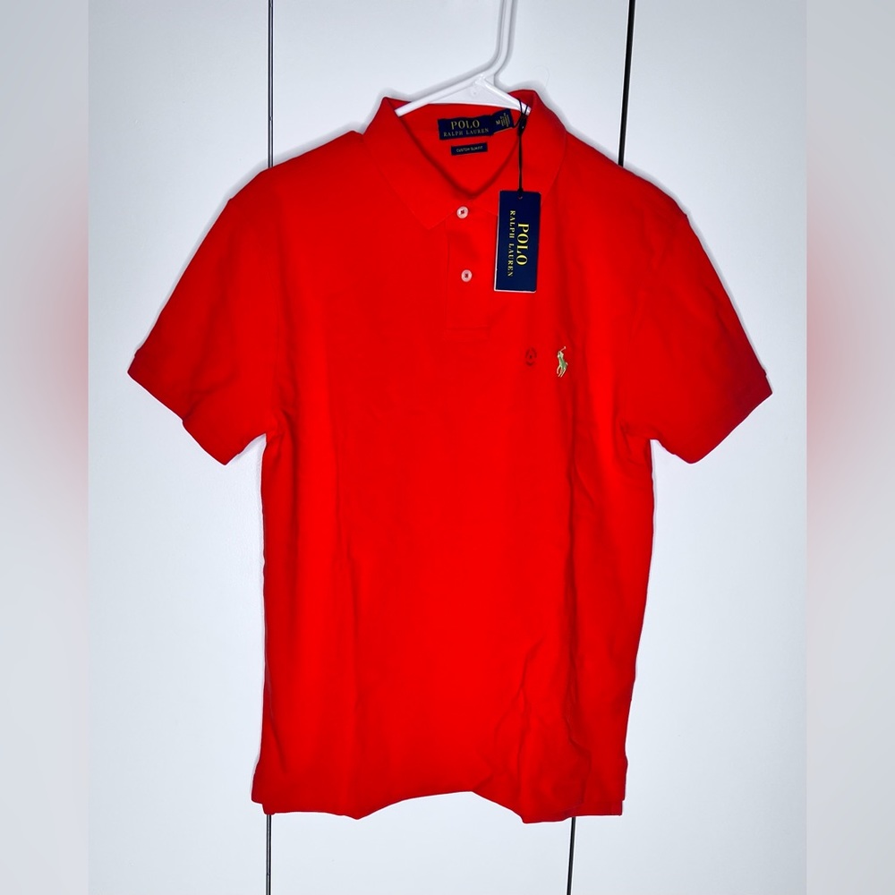 Popping orange polo